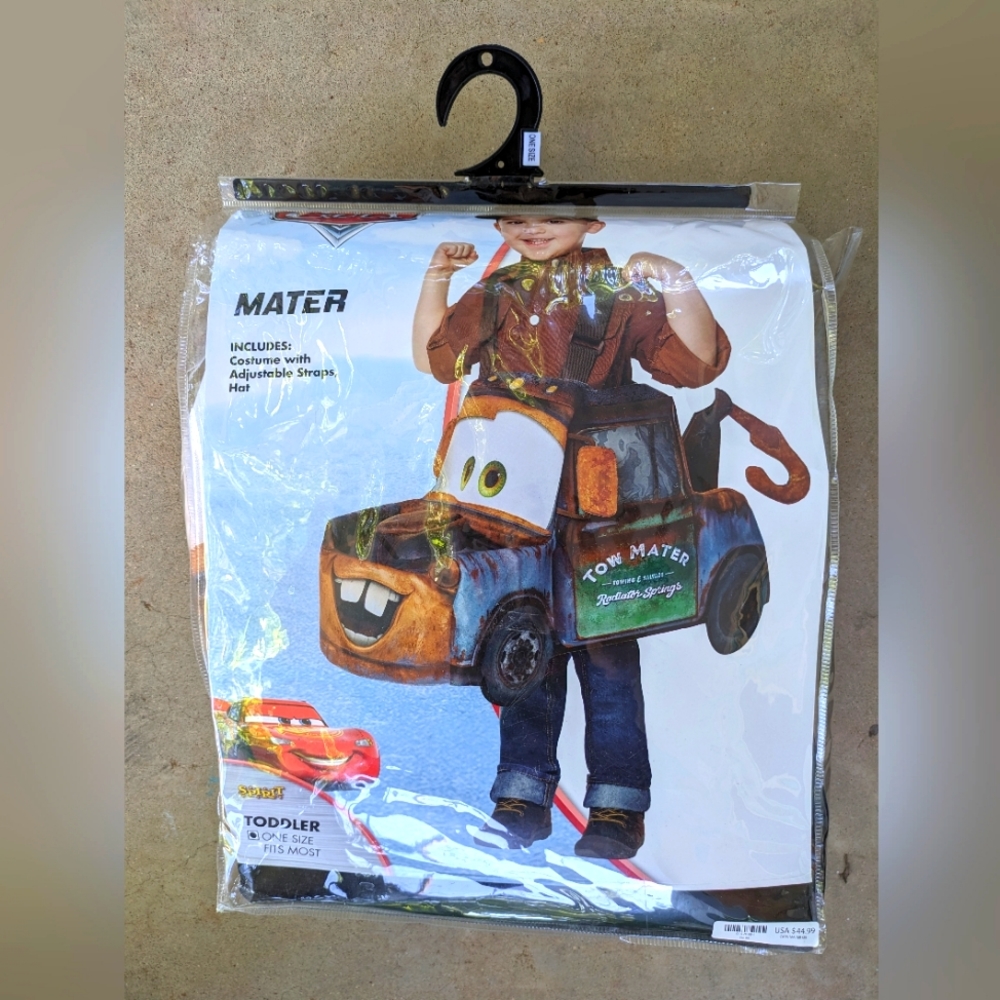 Spirit Halloween tow mater kid costume